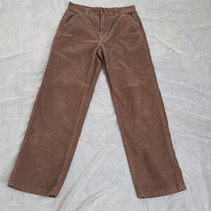 Vintage Y2K Vans Loose Corduroy Carpenter Pants Brown Mens 30x29 Skater Grunge